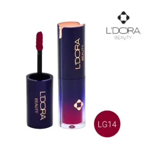 رژلب مایع ونیمه‌مات لدورا کد LG14